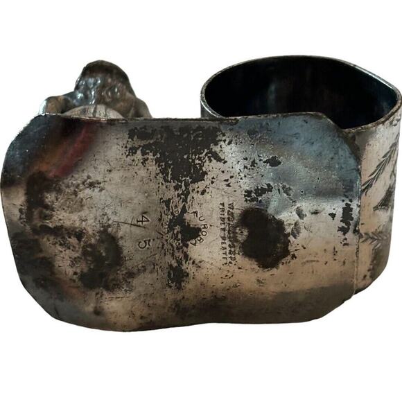 ANTIQUE AURORA S.P. MFG & CO. SILVERPLATE NAPKIN RING HOLDER 45 Victorian Girl - Picture 7 of 9